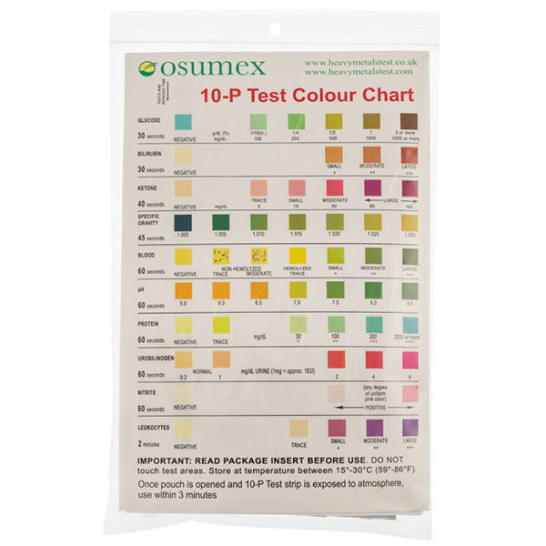 10-P(parameters) Urine Analysis-color-chart