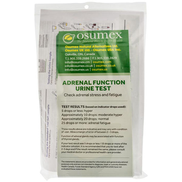 Adrenal Function Urine test-50 test -back